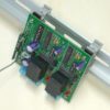 RF receiver mounted on a DIN rail